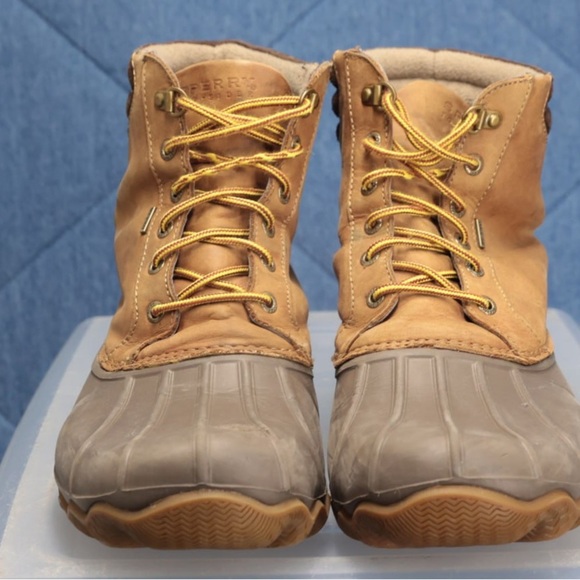 SPERRY Men\'s Waterproof Lace-Up Leather Avenue Duck Boots Brown ‎ 12M Gorpcore main image 4